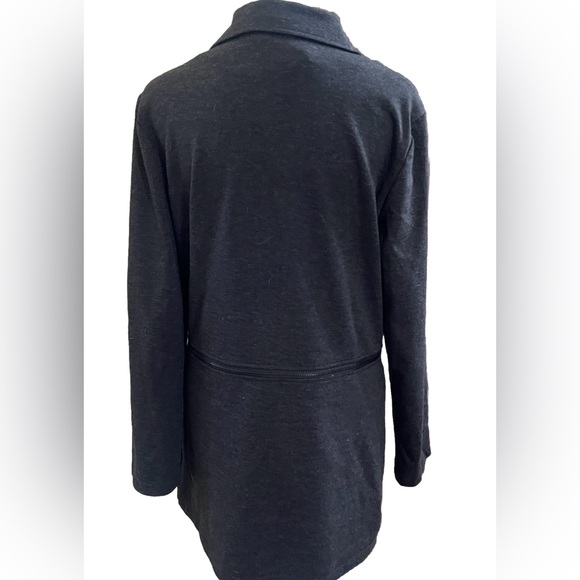 ALICE BLUE Charcoal Gray Convertible Zipper 2-In-1 Jacket Women’s Size Medium - Picture 7 of 10
